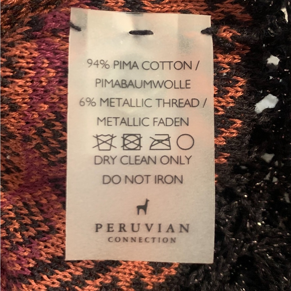 Peruvian Connection Multicolor Patterned Cardigan - Picture 15 of 15